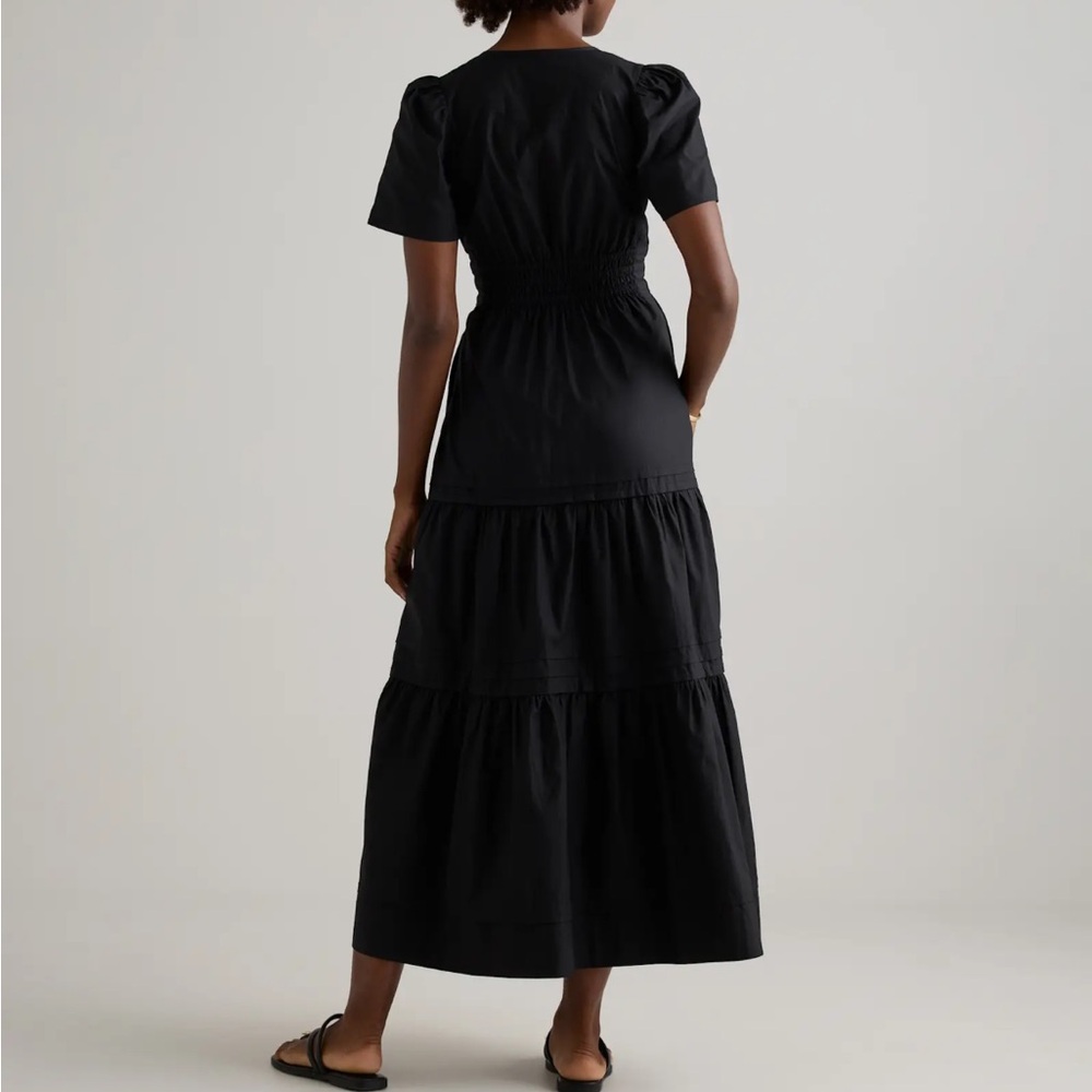 Quince 100% Organic Cotton Poplin Tiered Maxi Dress - Picture 5 of 6